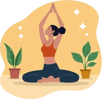 Person meditating peacefully